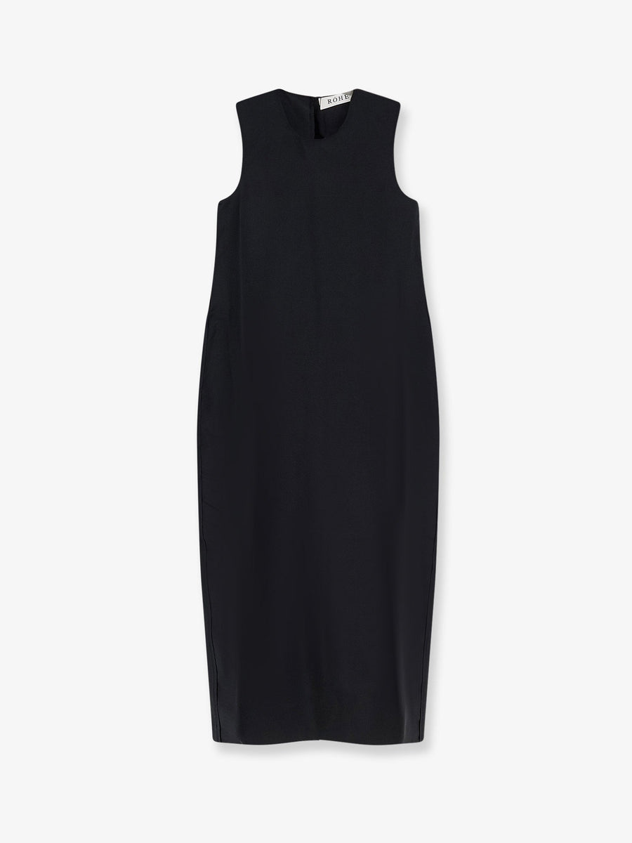 Dress Linen-Silk Blend Black