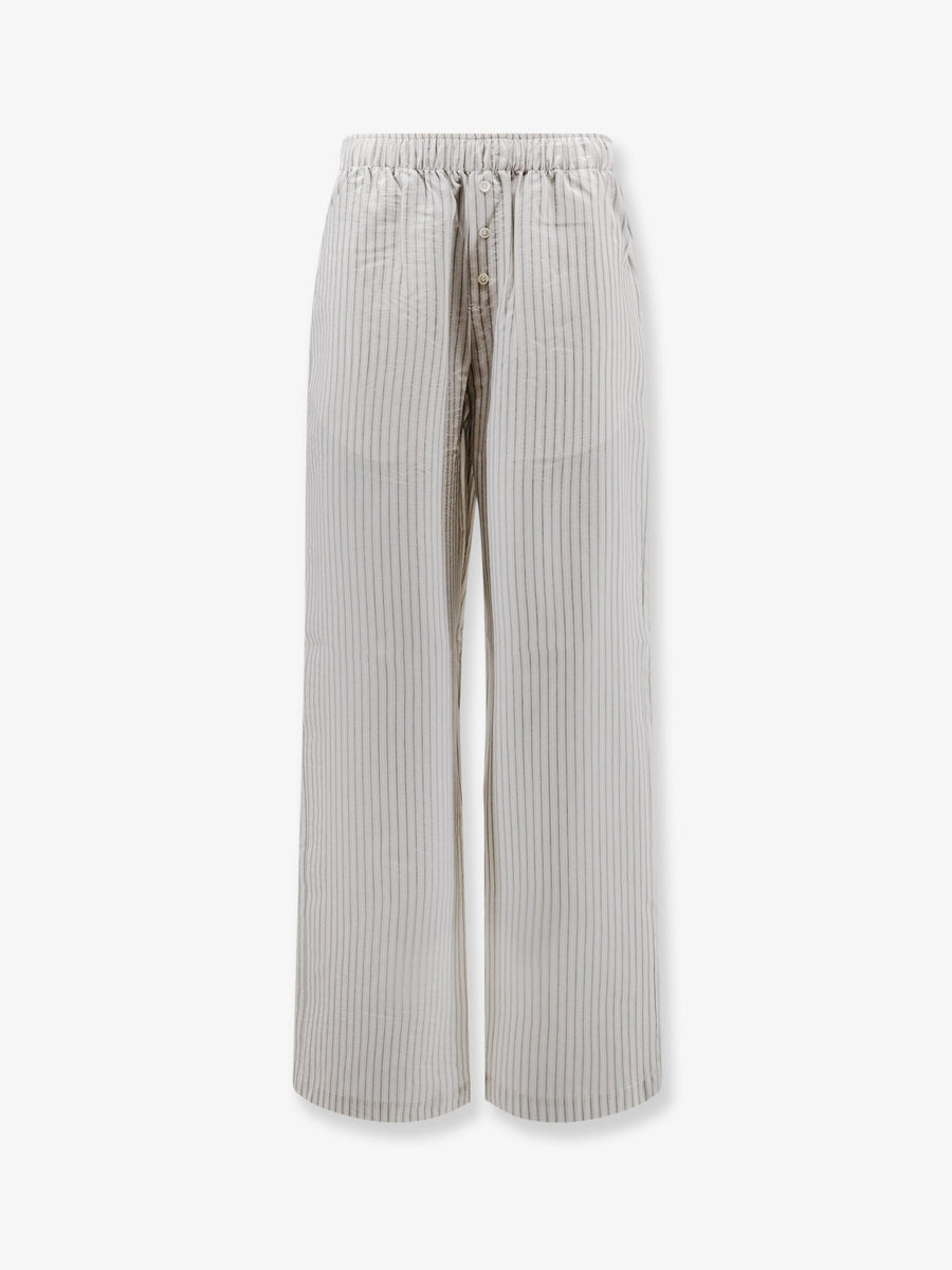 Trousers Silk White