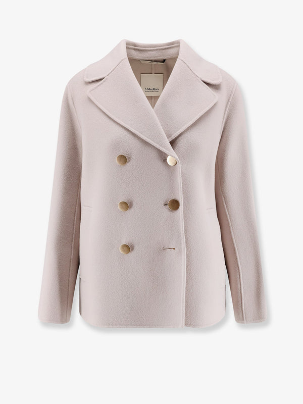 Peacoat Smmmargot Pink Virgin Wool Pure Coat