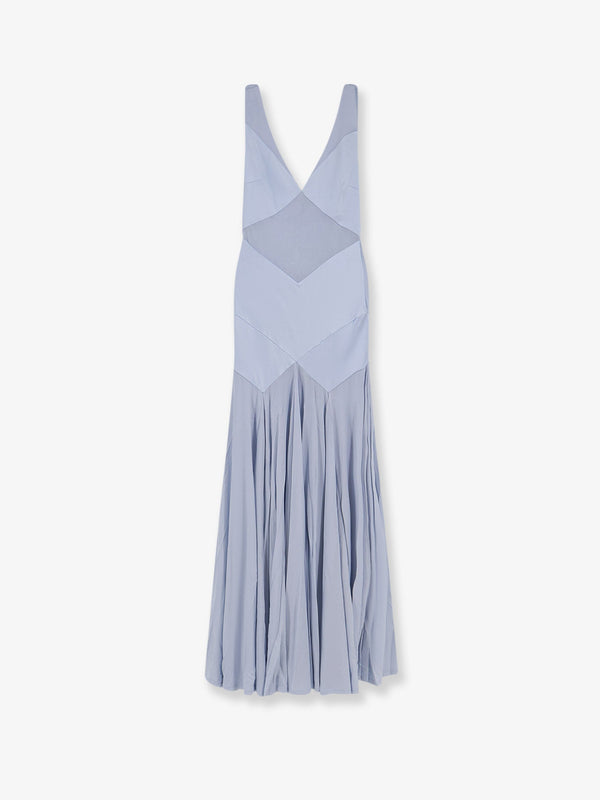 Jersey Maxi Dress Blue Viscose