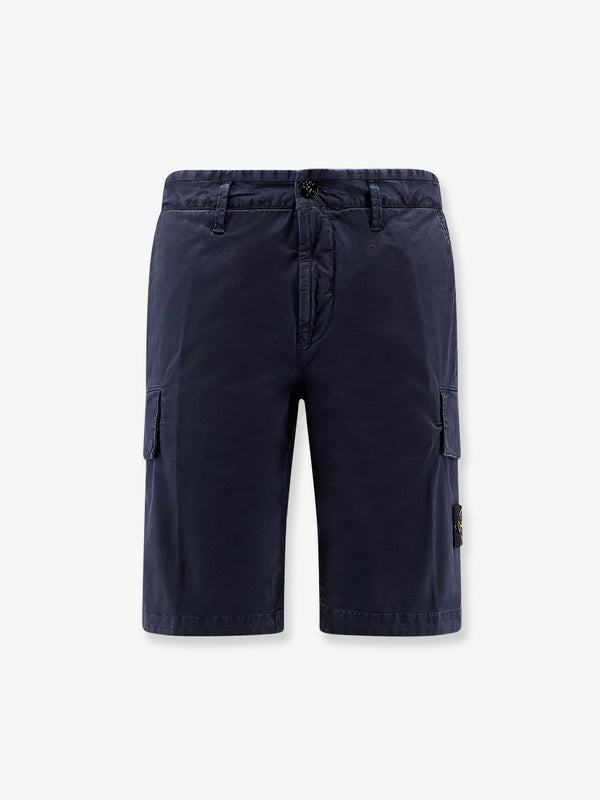 Organic Cotton Stretch Shorts Blue