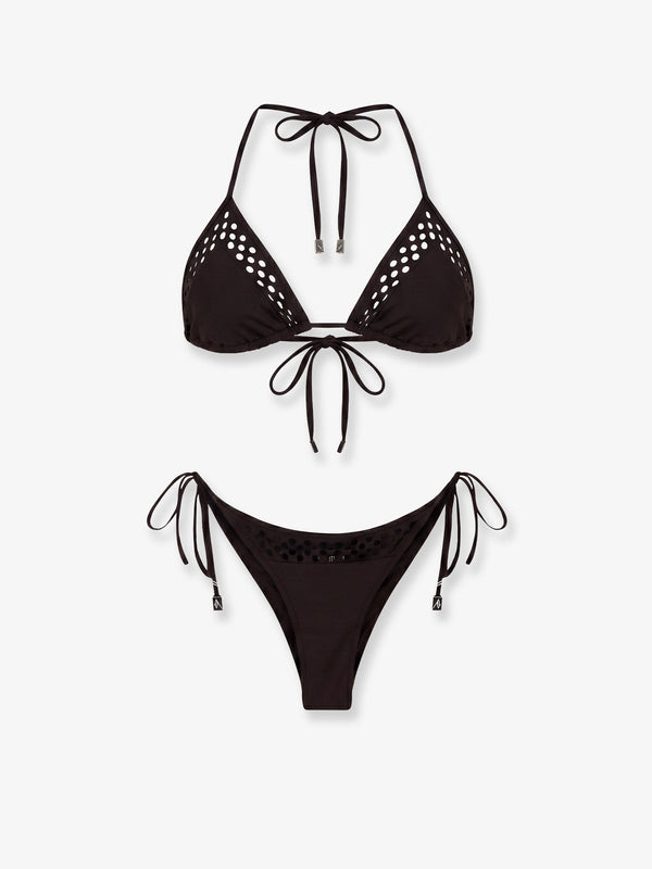 Lycra Bikini Il Primo Bagno Brown Polyamide Swimwear