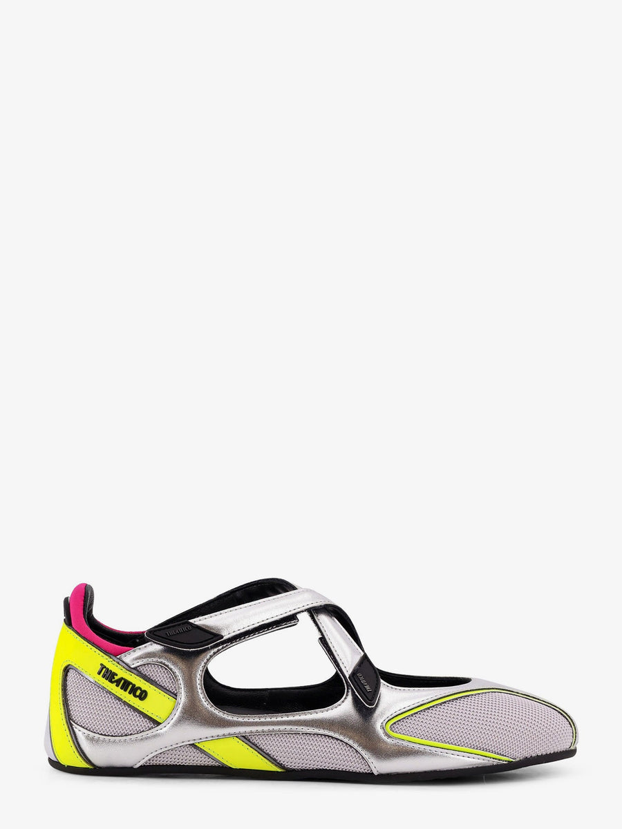 Floor 01 Nylon Ballerinas Silver Polyester Ballerina Shoes