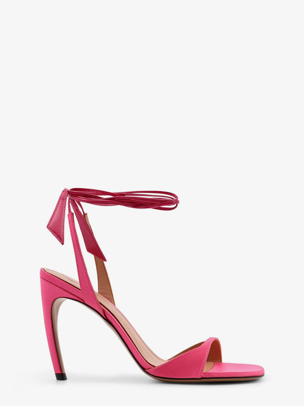 Ora Satin Sandals Pink Polyester