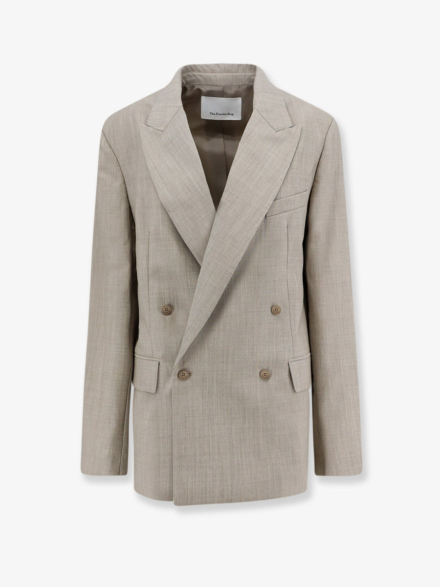 Blazer Newark Beige Virgin Wool Blazers