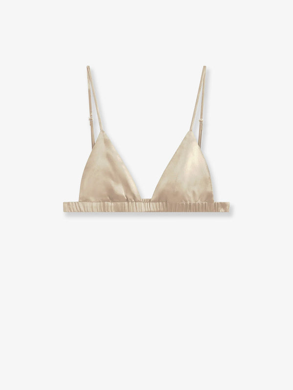 Bralette Nina Satin Beige Viscose T-shirts & Jerseys