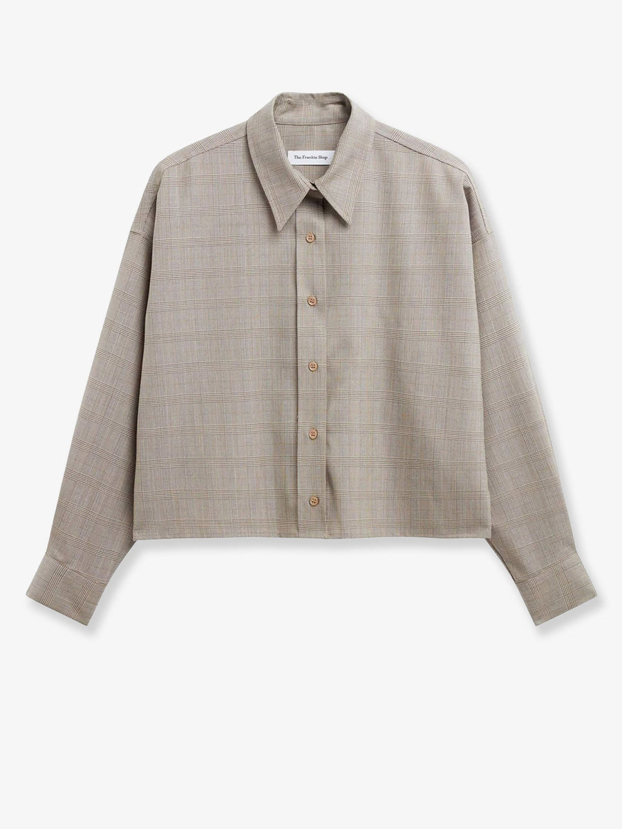 Shirt Arlen Beige Virgin Wool Blend