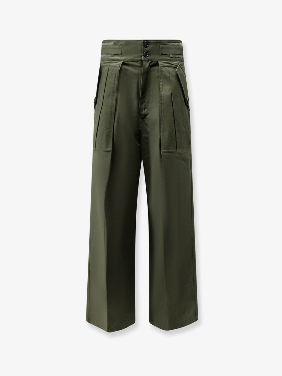 Trousers Tova Cargo Cotton Green
