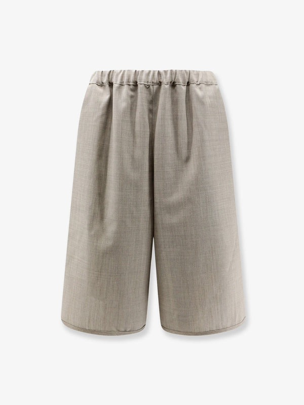 Bermuda Shorts Nelis Beige Virgin Wool