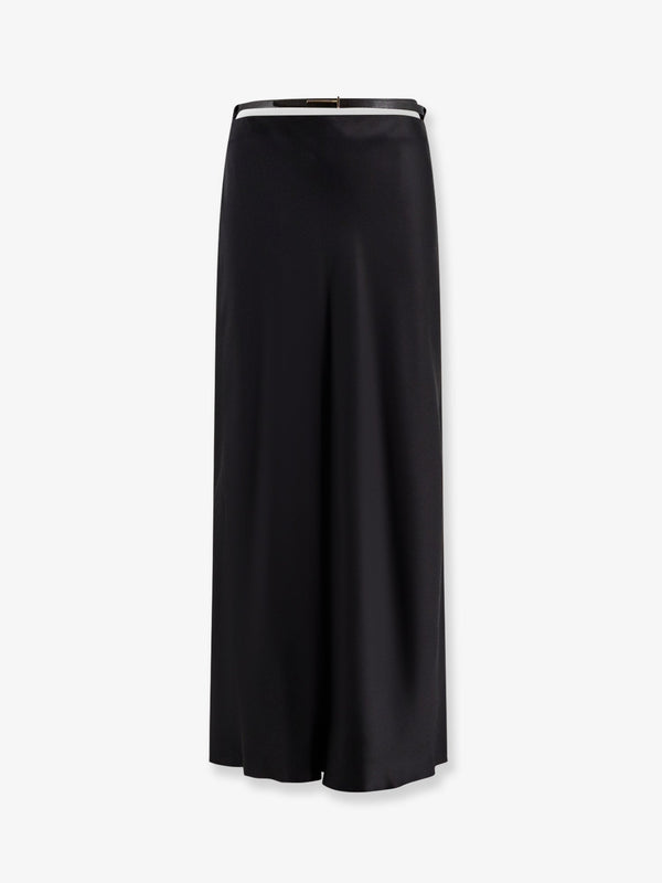 Skirt Midi Silk Black