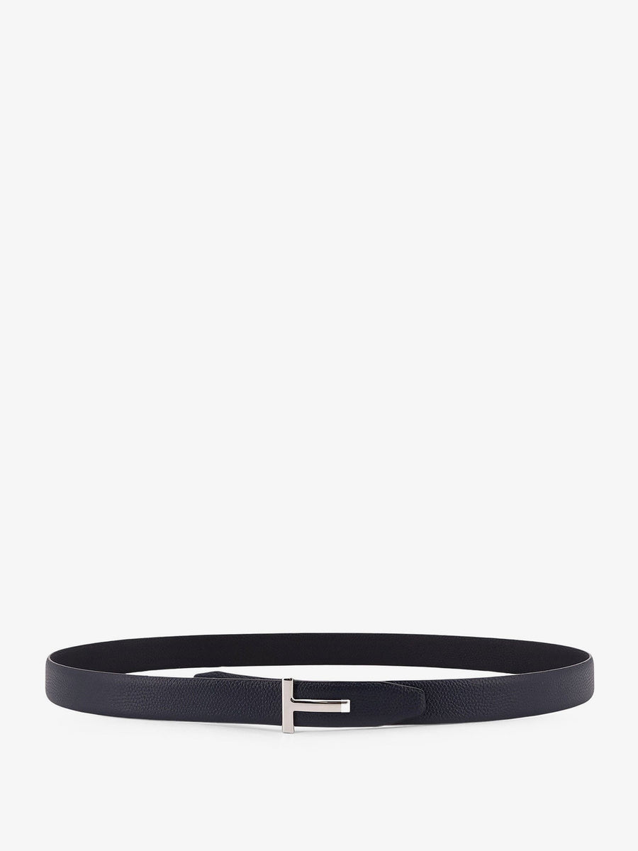 Hammered Leather Belt Blue