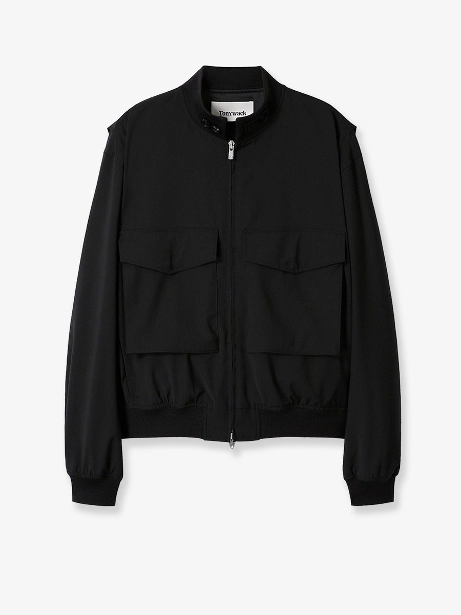Wool Blend Jacket Black