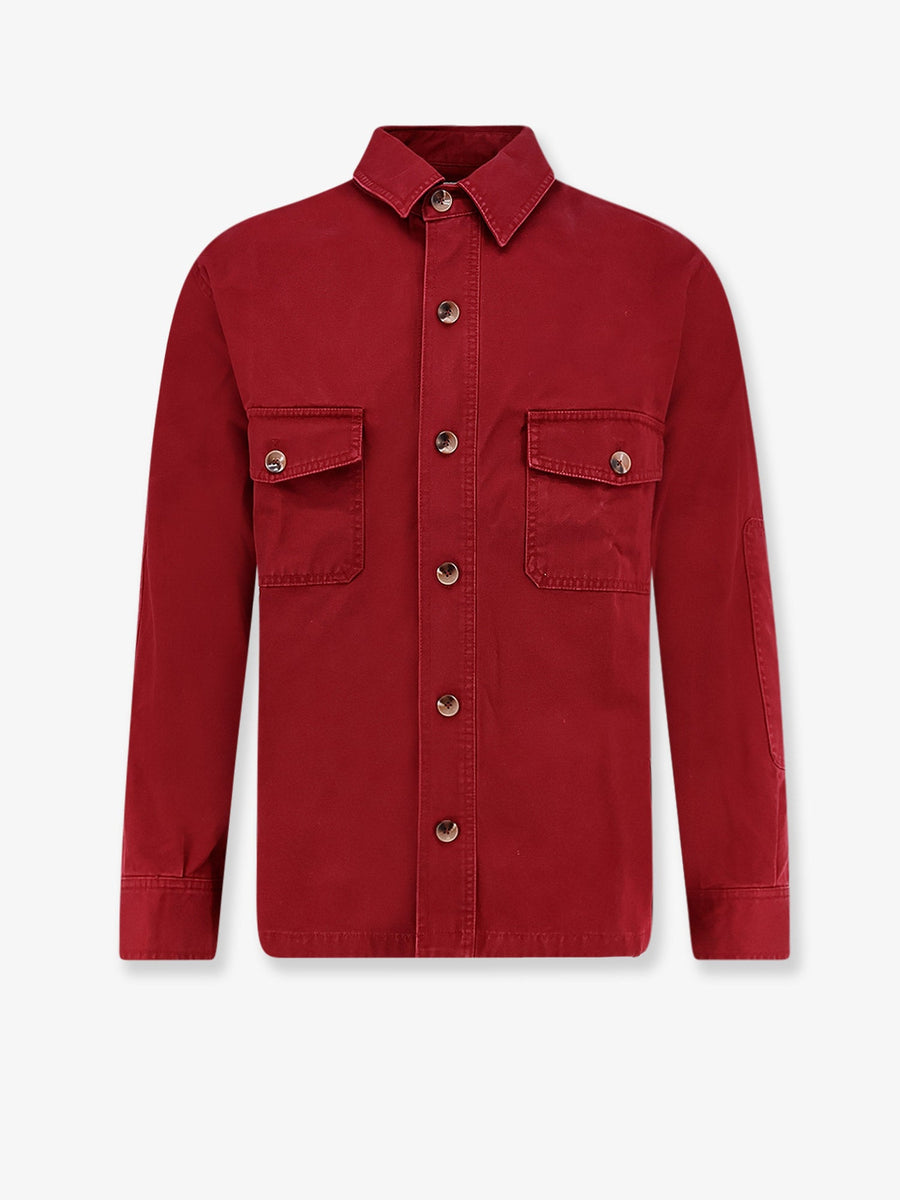Oversize Cotton Shirt Red