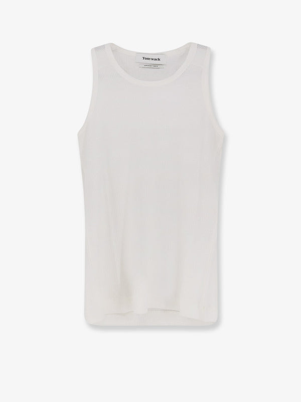 Lyocell Blend Tank Top White T-shirts
