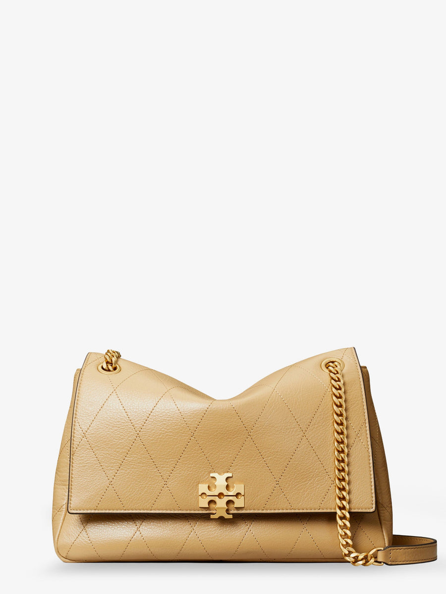 Shoulder Bag Charlie Leather Beige