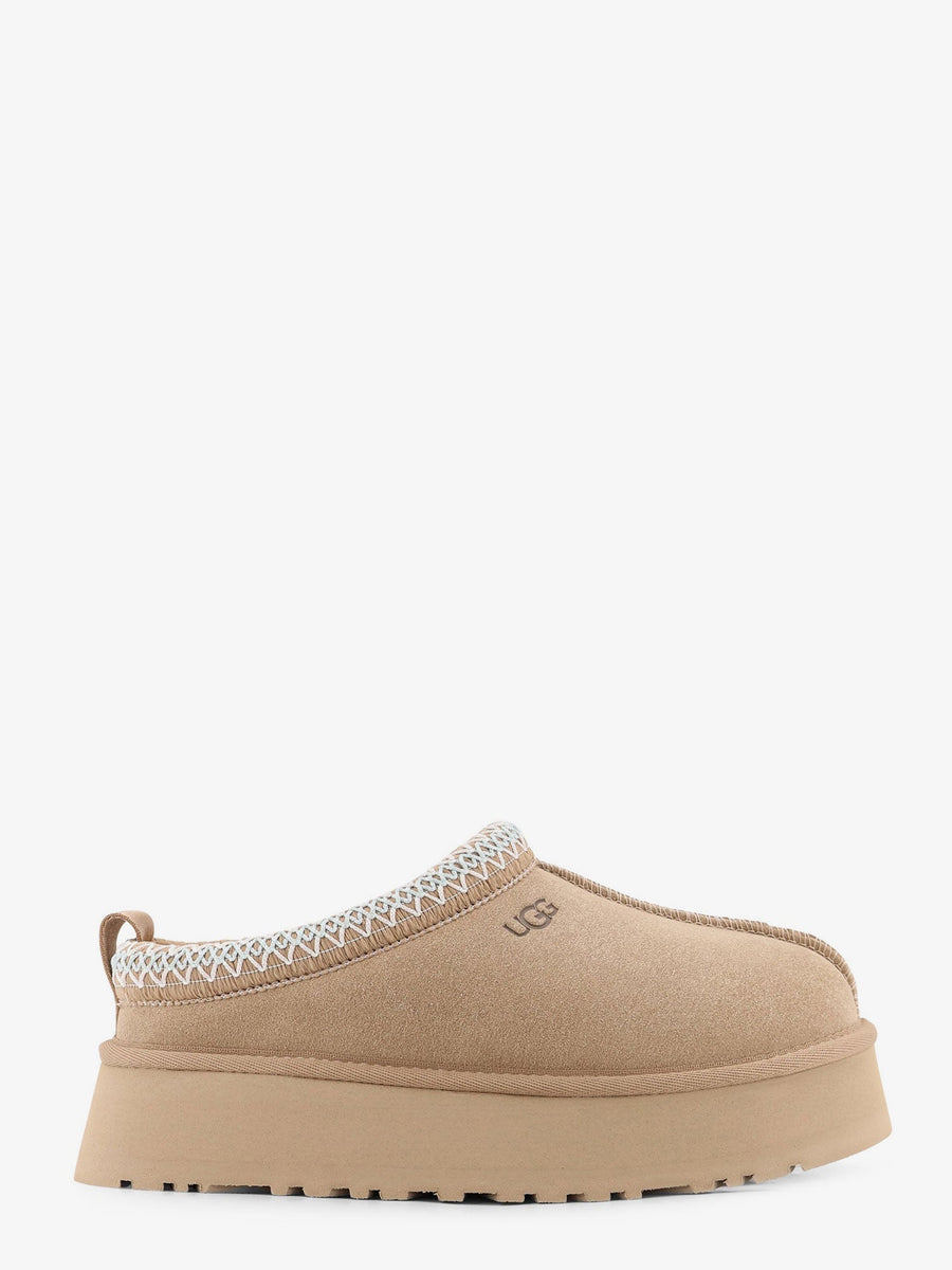W Tazz Suede Sandals With Engraved Logo Beige Pelle