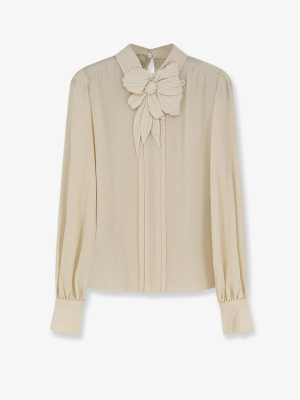 Silk Shirt Beige