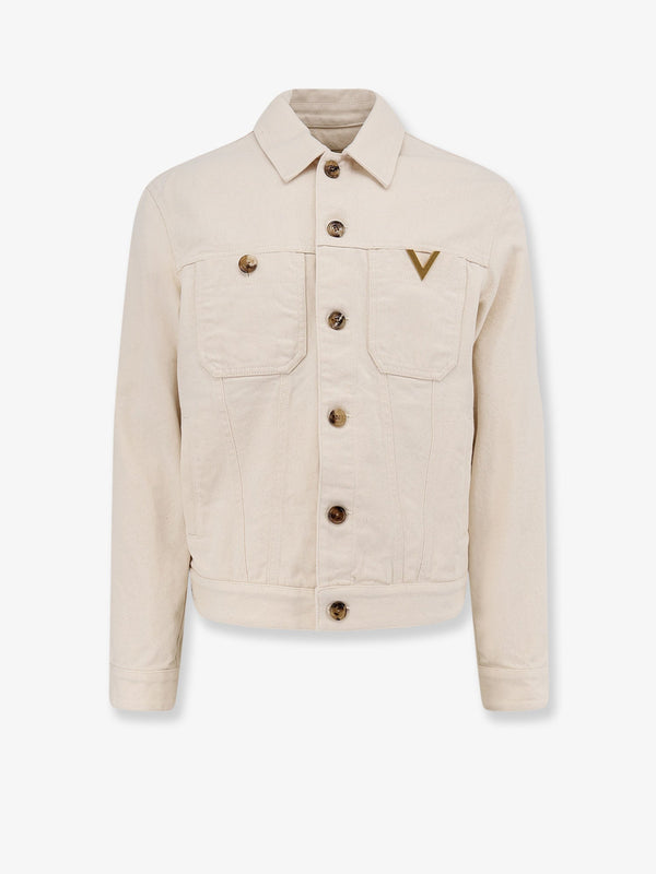 Denim Jacket White Cotton