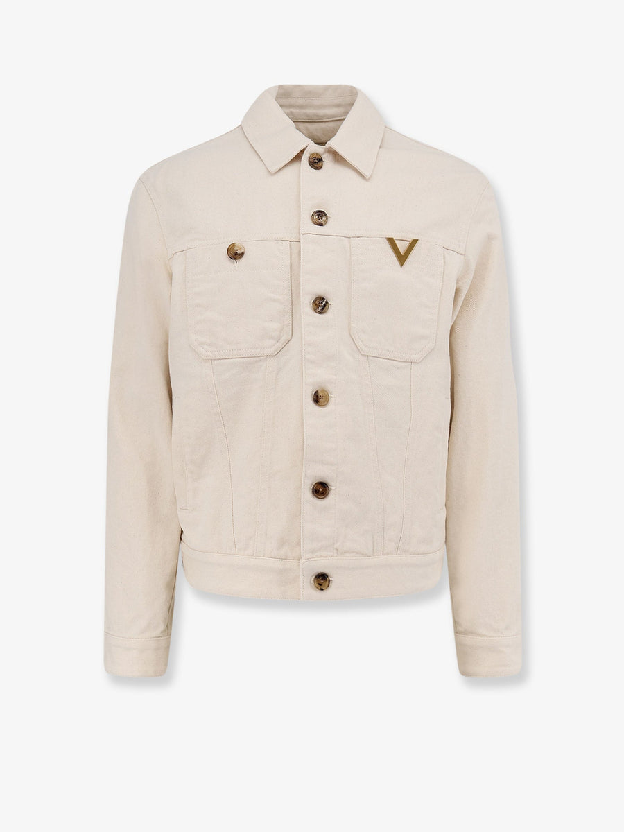 Denim Jacket White Cotton