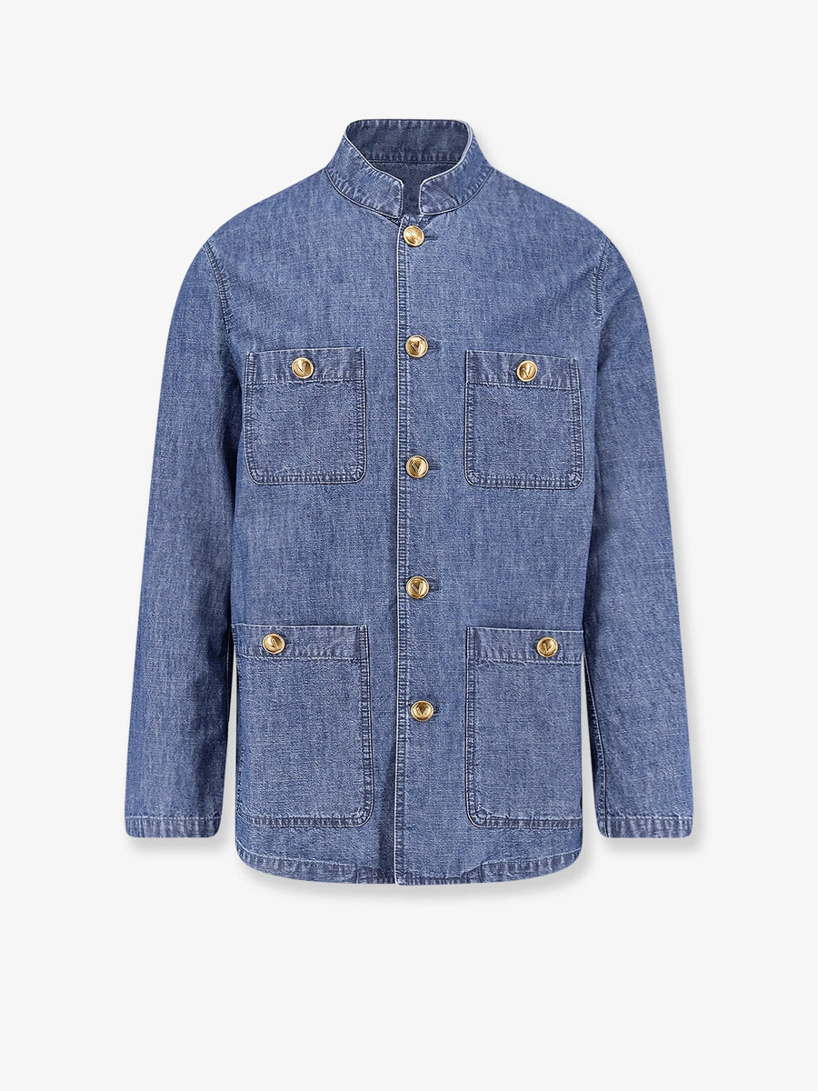 Denim Sahariana Jacket Blue Cotton