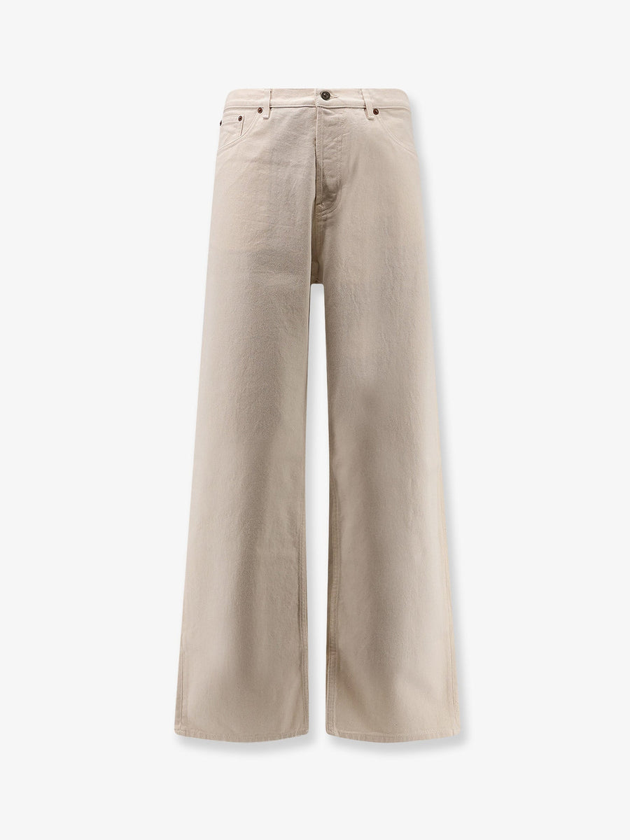 Five Pockets Cotton Trousers Beige