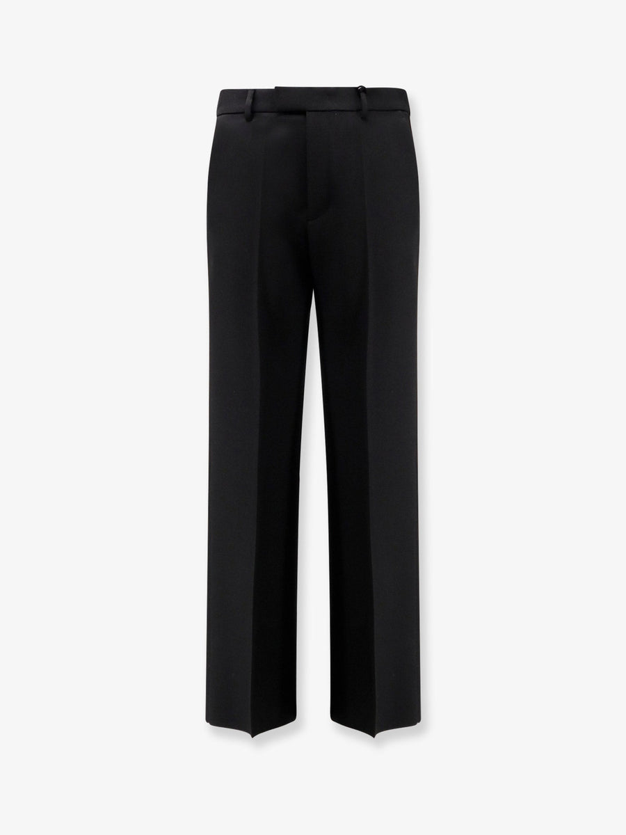 Virgin Wool Trousers Black