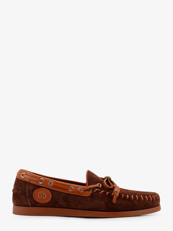 Palm Avenue Leather And Suede Boat Shoe Brown Pelle Loafers