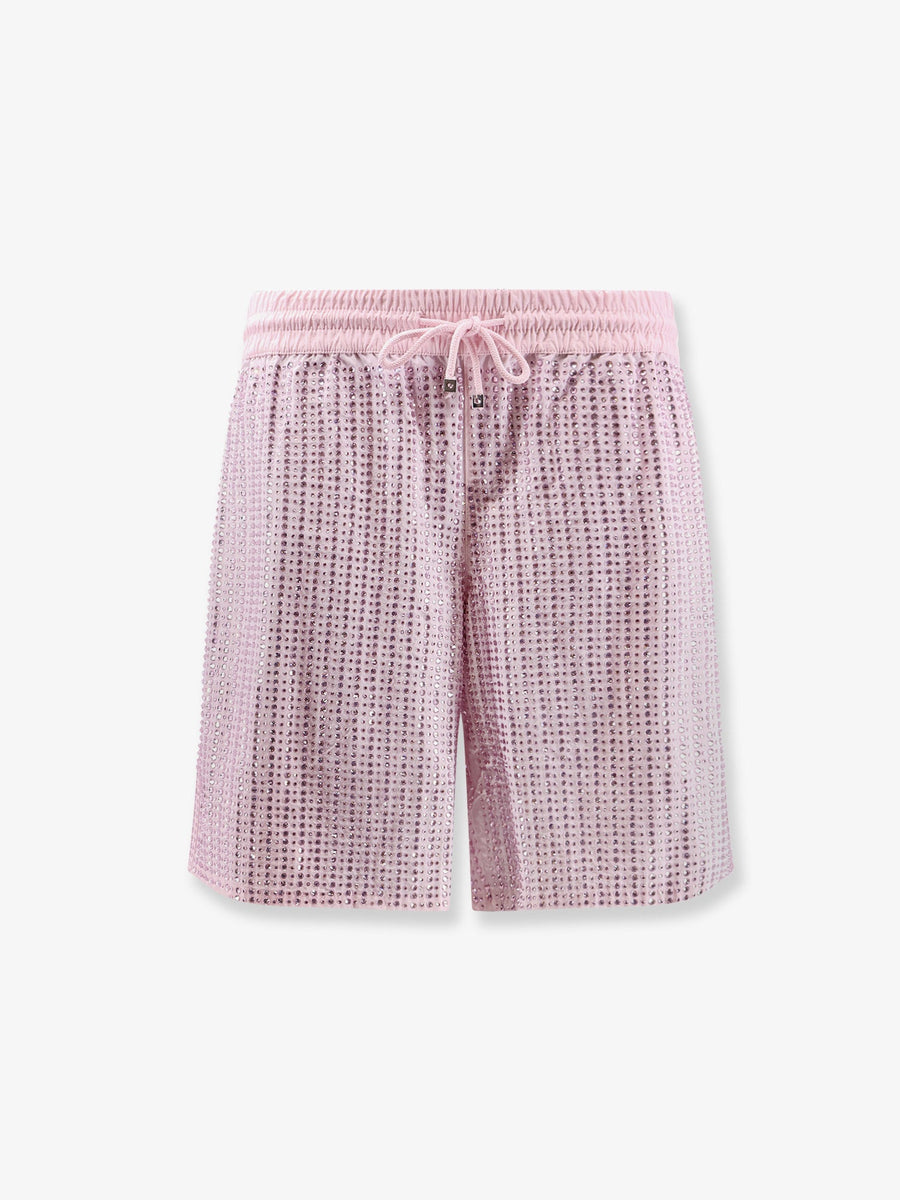 Crystal Boxer Pink Polyester Short