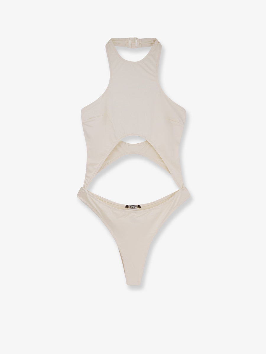 One-Piece Swimsuit Beige Polyamide Swimwear