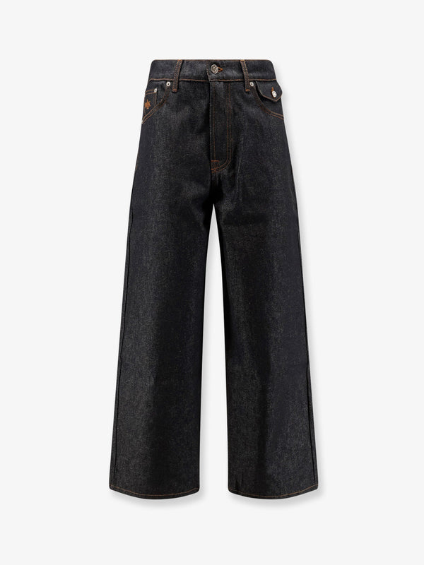 Jeans Baggy Blue Denim Cotton