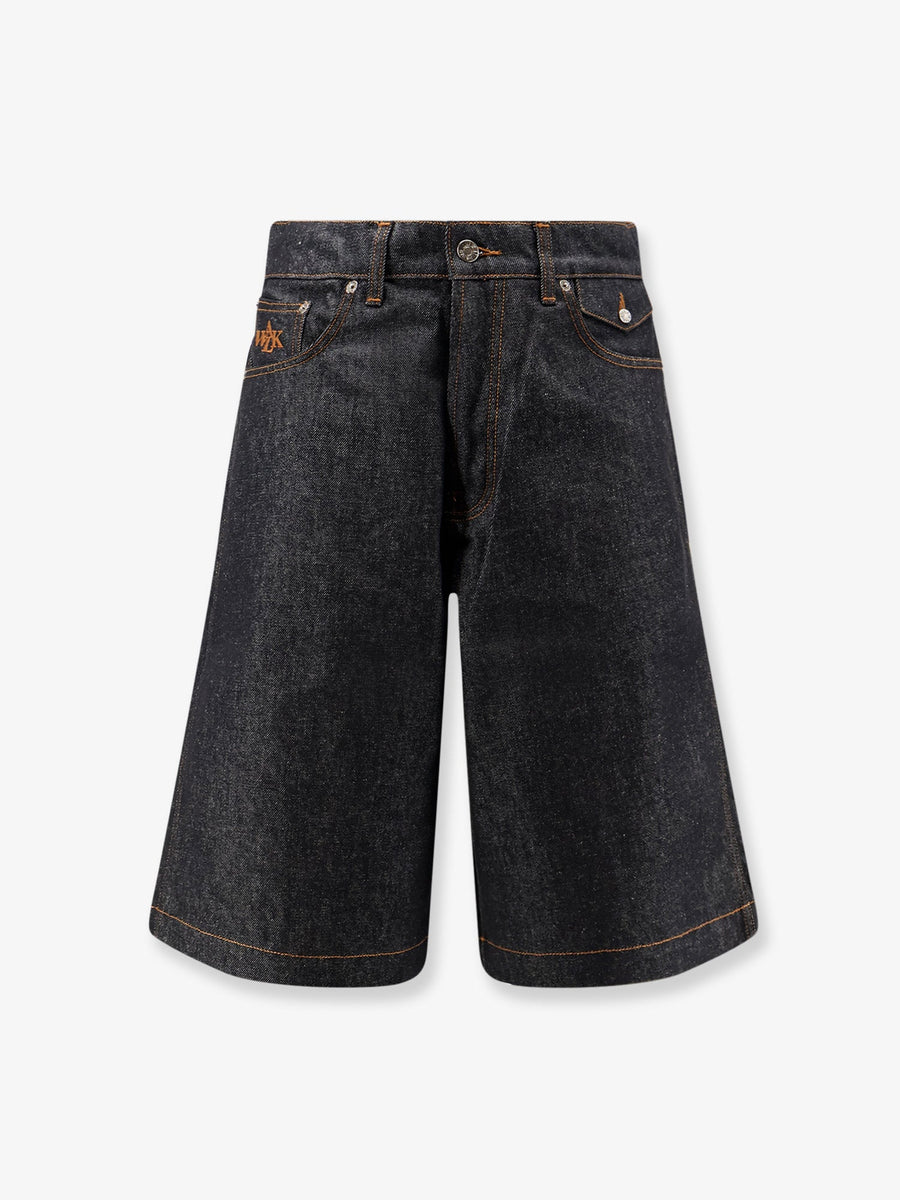 Denim Shorts Blue Cotton