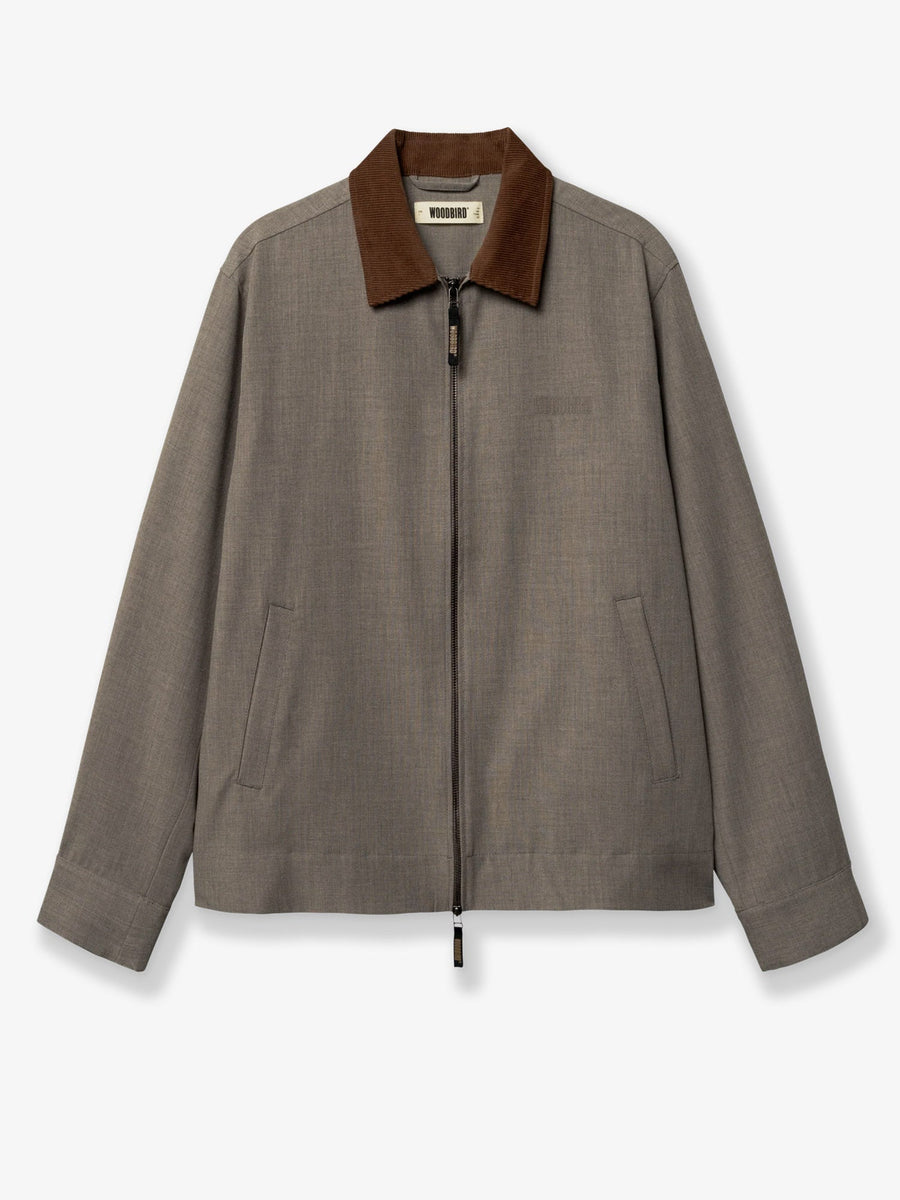 Jacket Wbpon Grey Viscose Blend Polyester