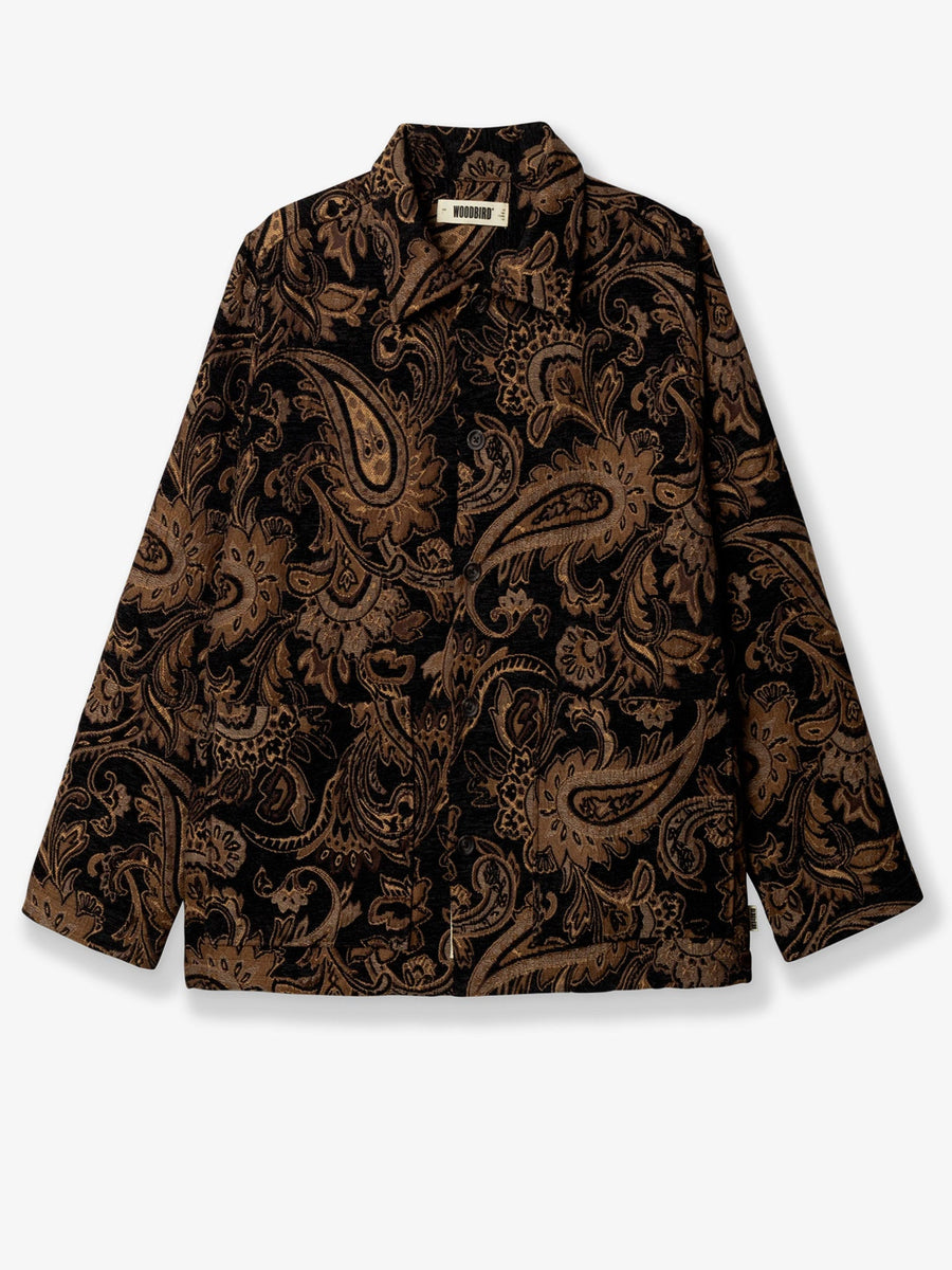 Jacket Rong Paisley Brown Polyester