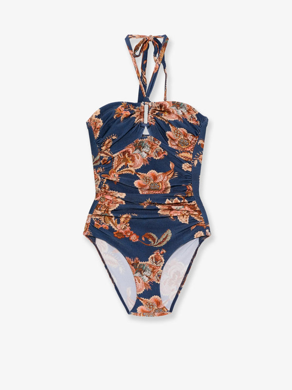 One-Piece Swimsuit Aster Blue Polyamide Swimwear