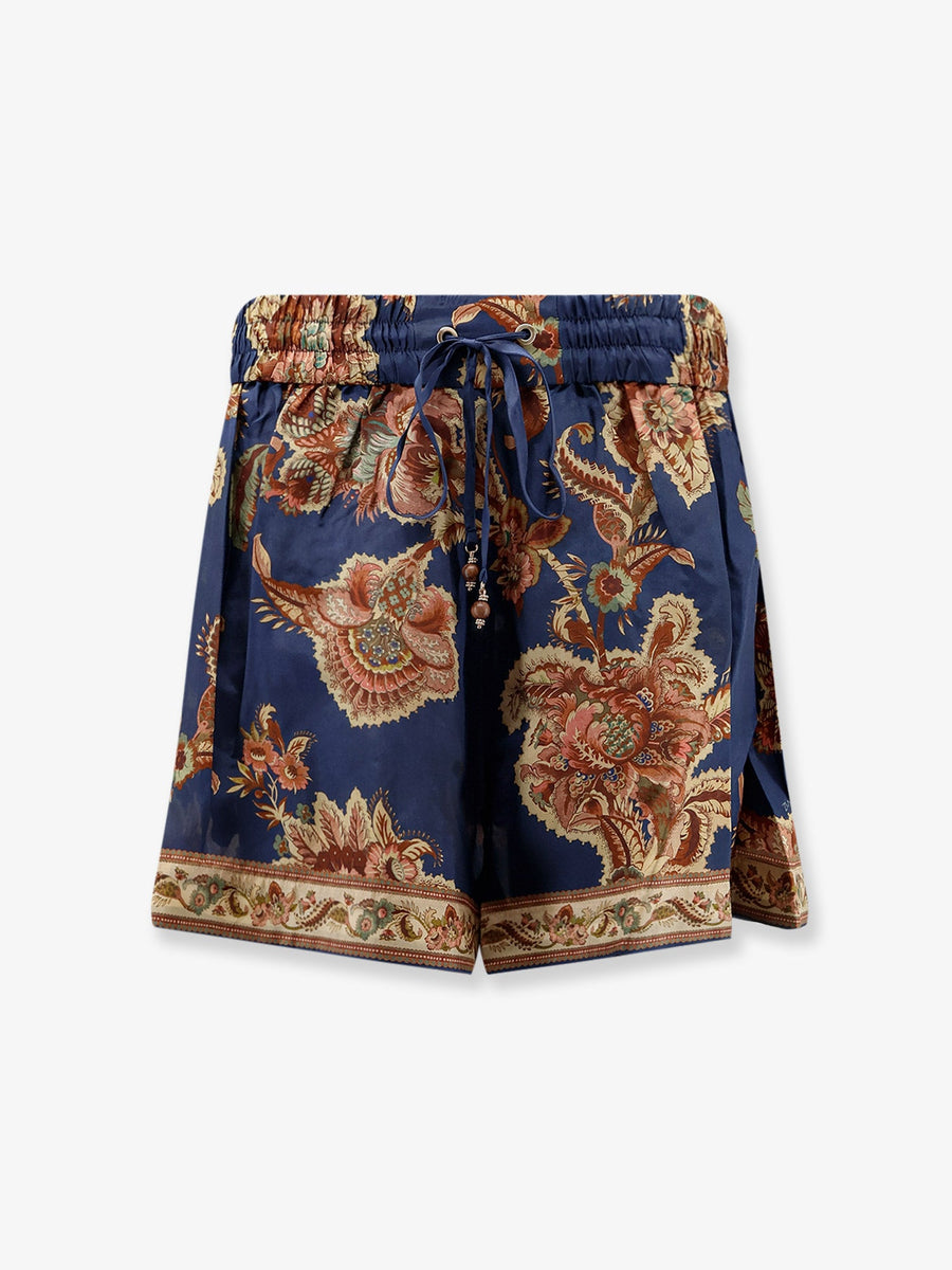 Shorts Aster Relaxed Silk Blue