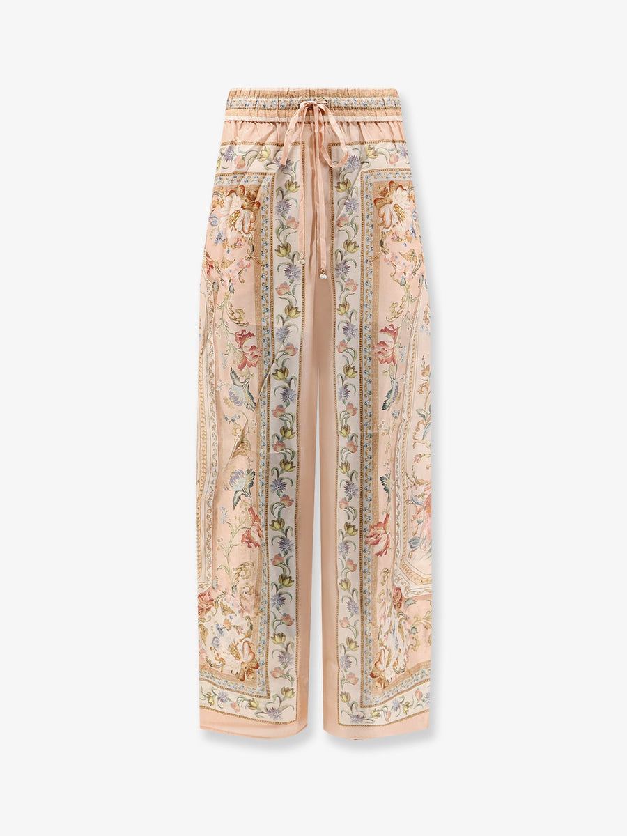 Silk Trousers Roselight Multicolour