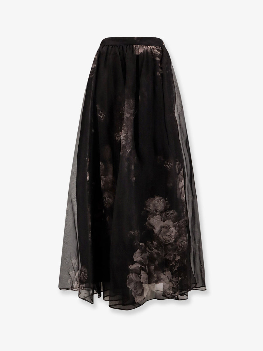 Maxi Skirt Hypnotic Silk Black