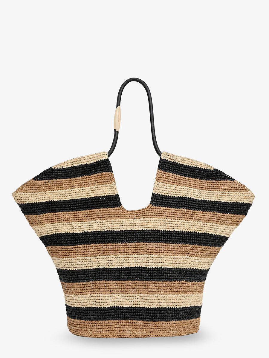 Shoulder Bag Golden Time Raffia Beige