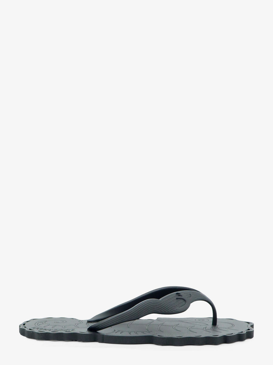 Thong Rubber Sandals Seafoam Black