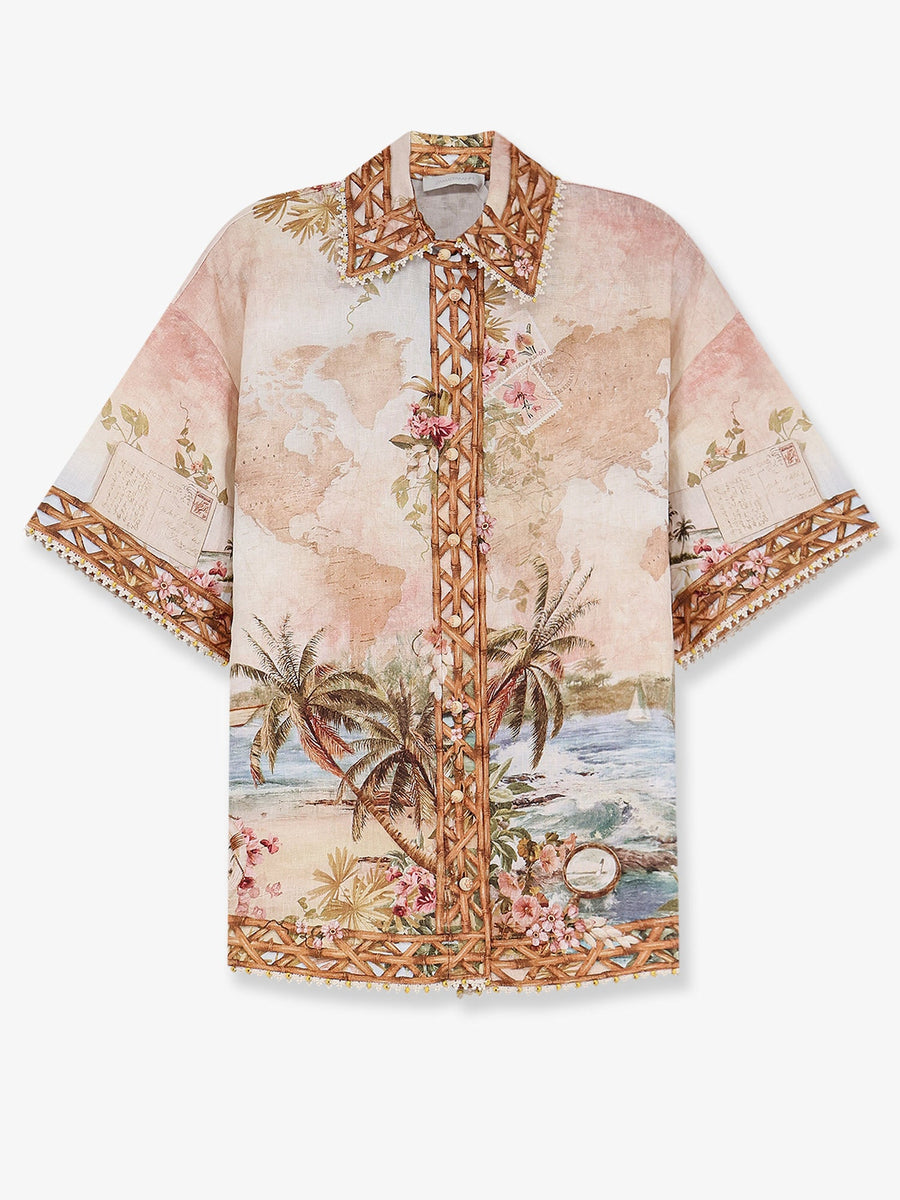 Linen Shirt Mahon Beige