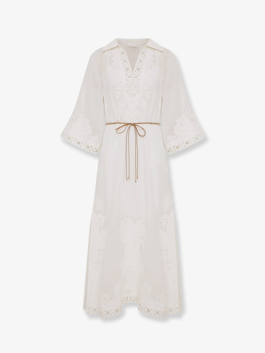 Dress Indra Ramie White