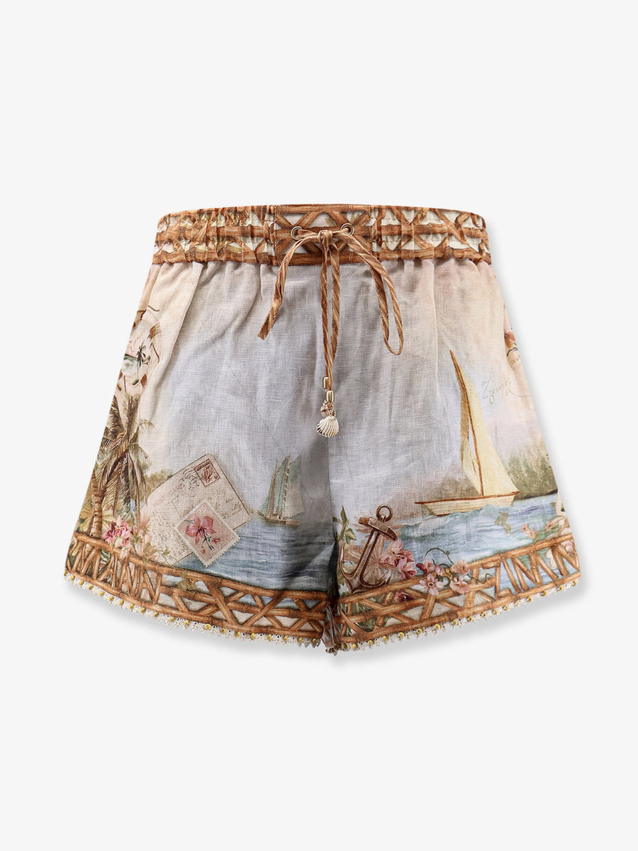 Shorts Mahon Linen Beige