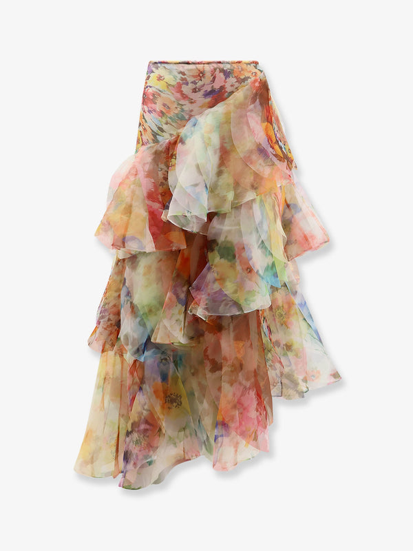 Maxi Skirt Luna Multicolour Polyester