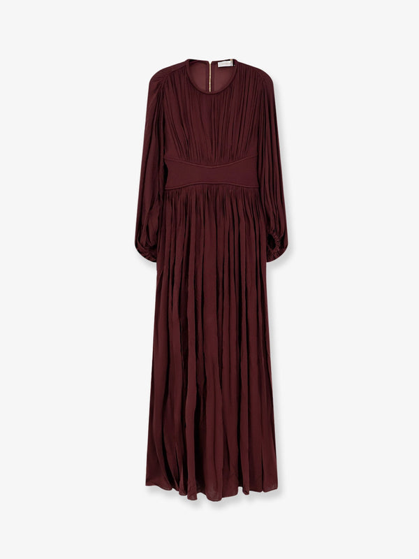 Dress Luna Billow Red Stretch Viscose