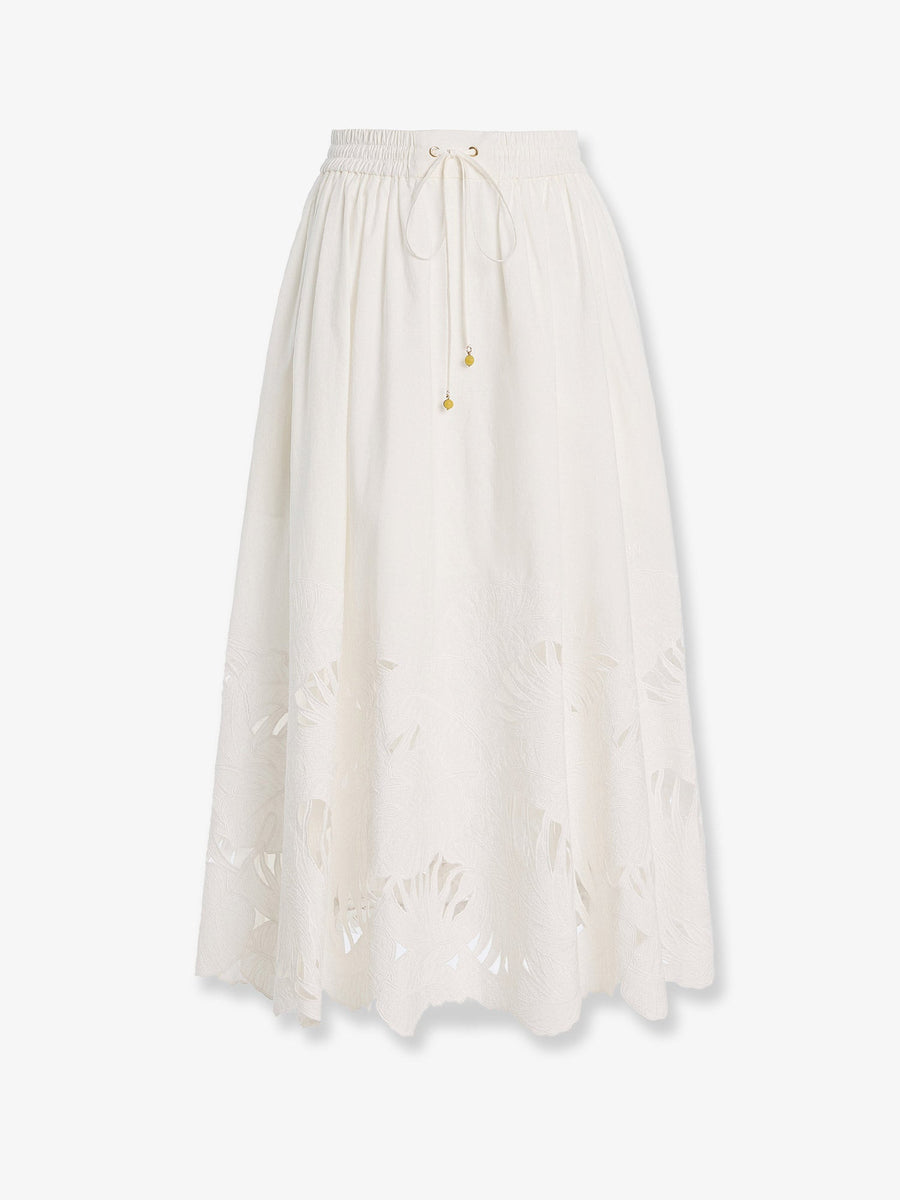 Skirt Mahon White Cotton