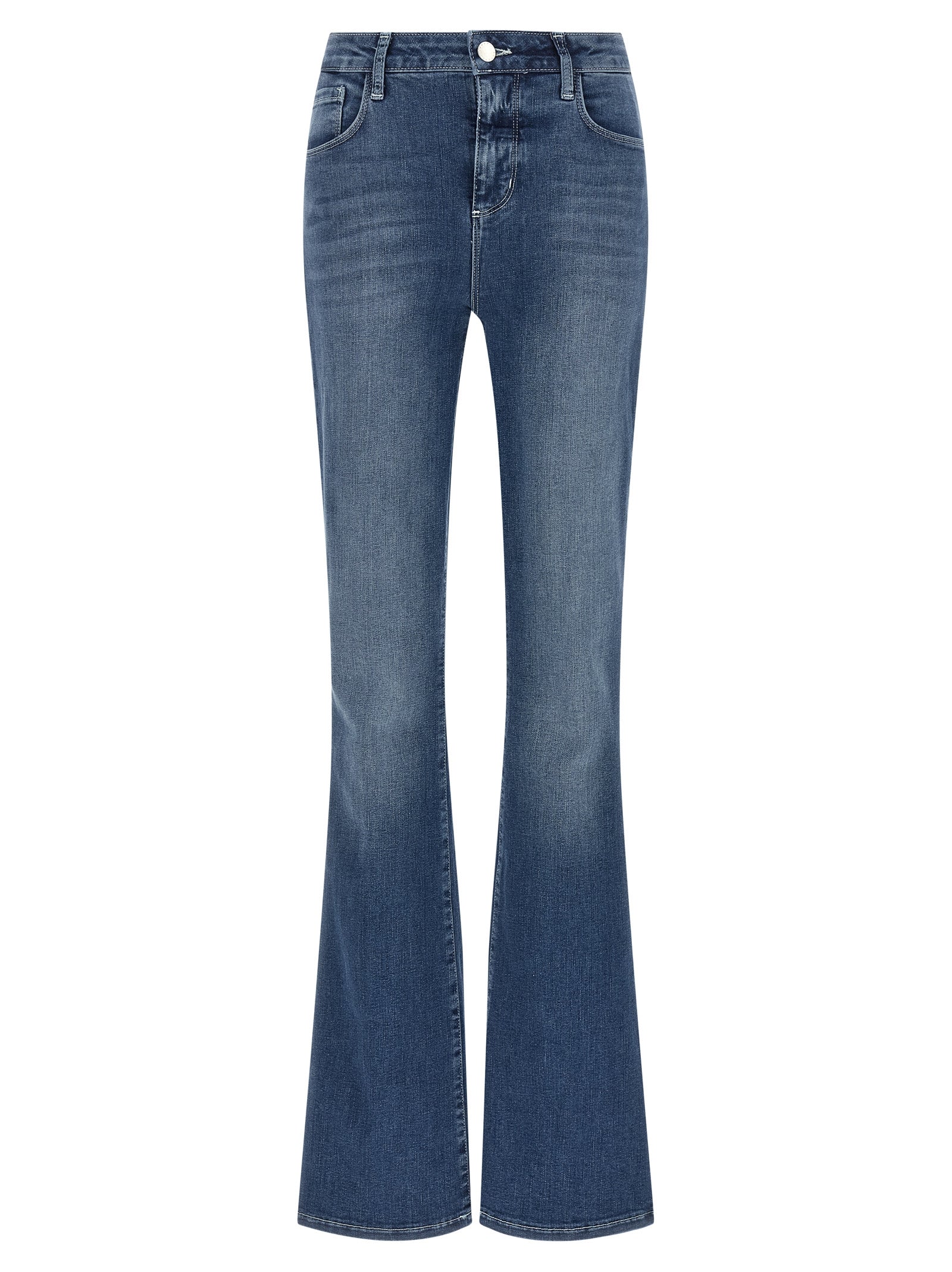Selma Jeans Blue Cotton Polyester Elastane