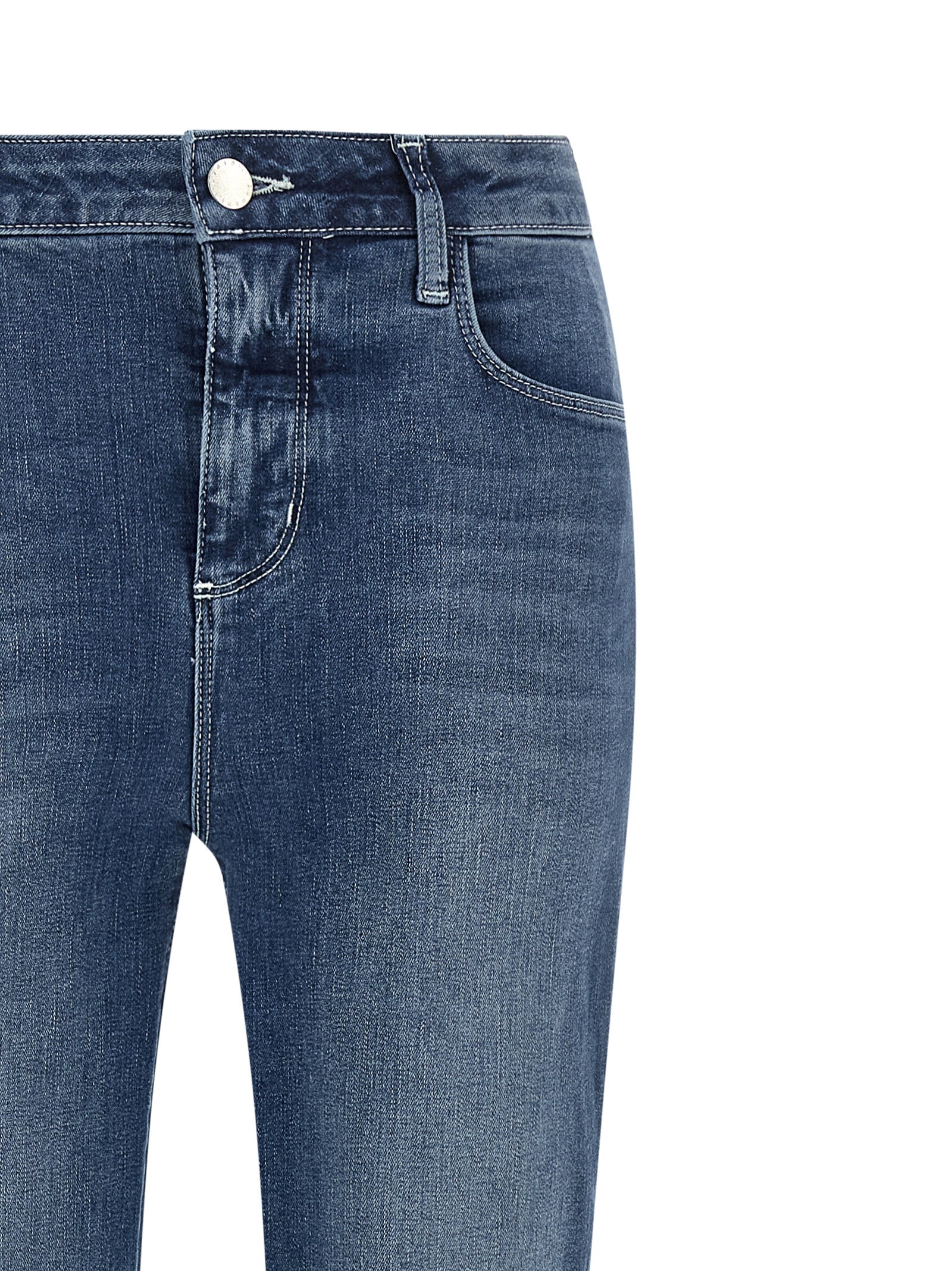 Selma Jeans Blue Cotton Polyester Elastane