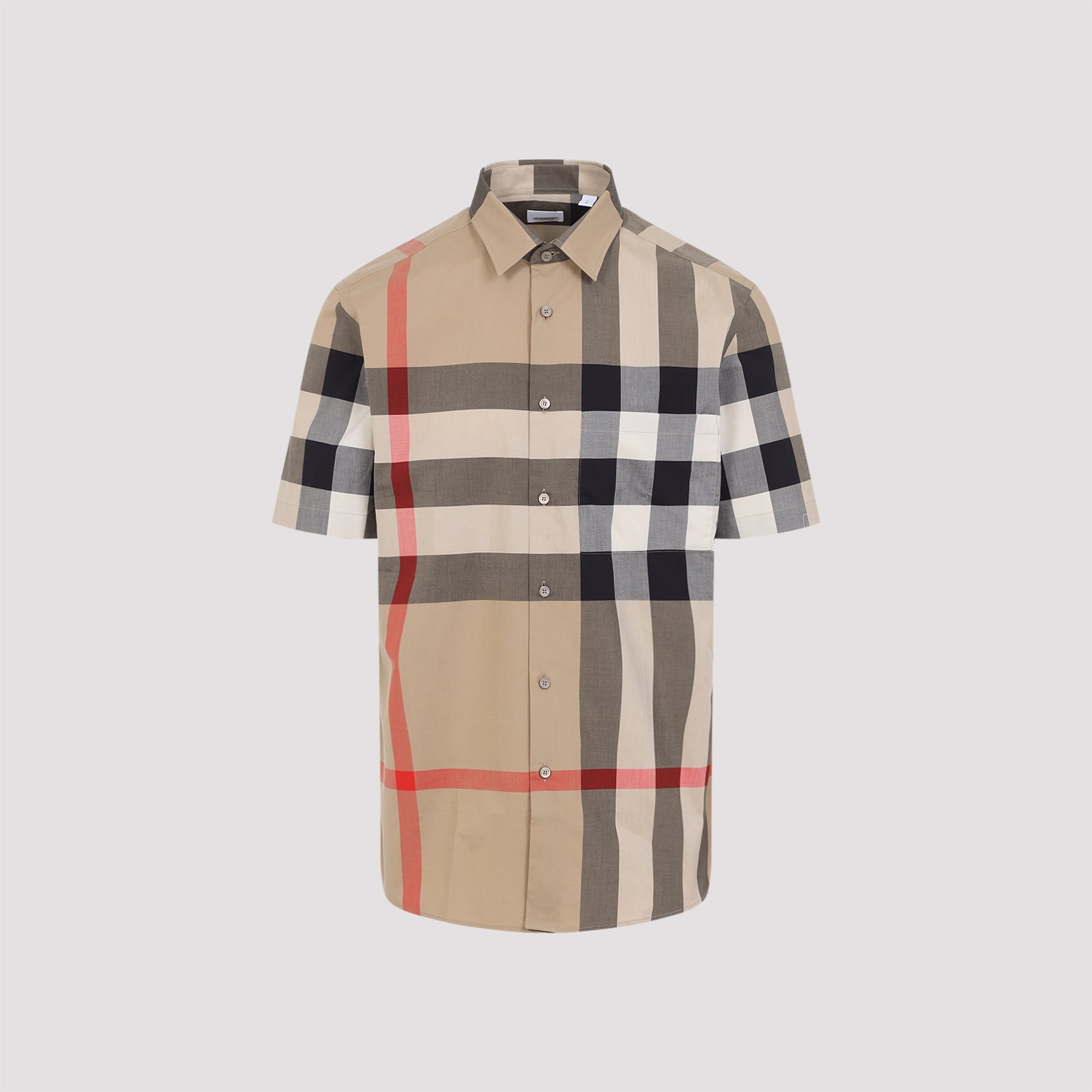 Ss Summerton Shirt Nude & Neutrals Cotton