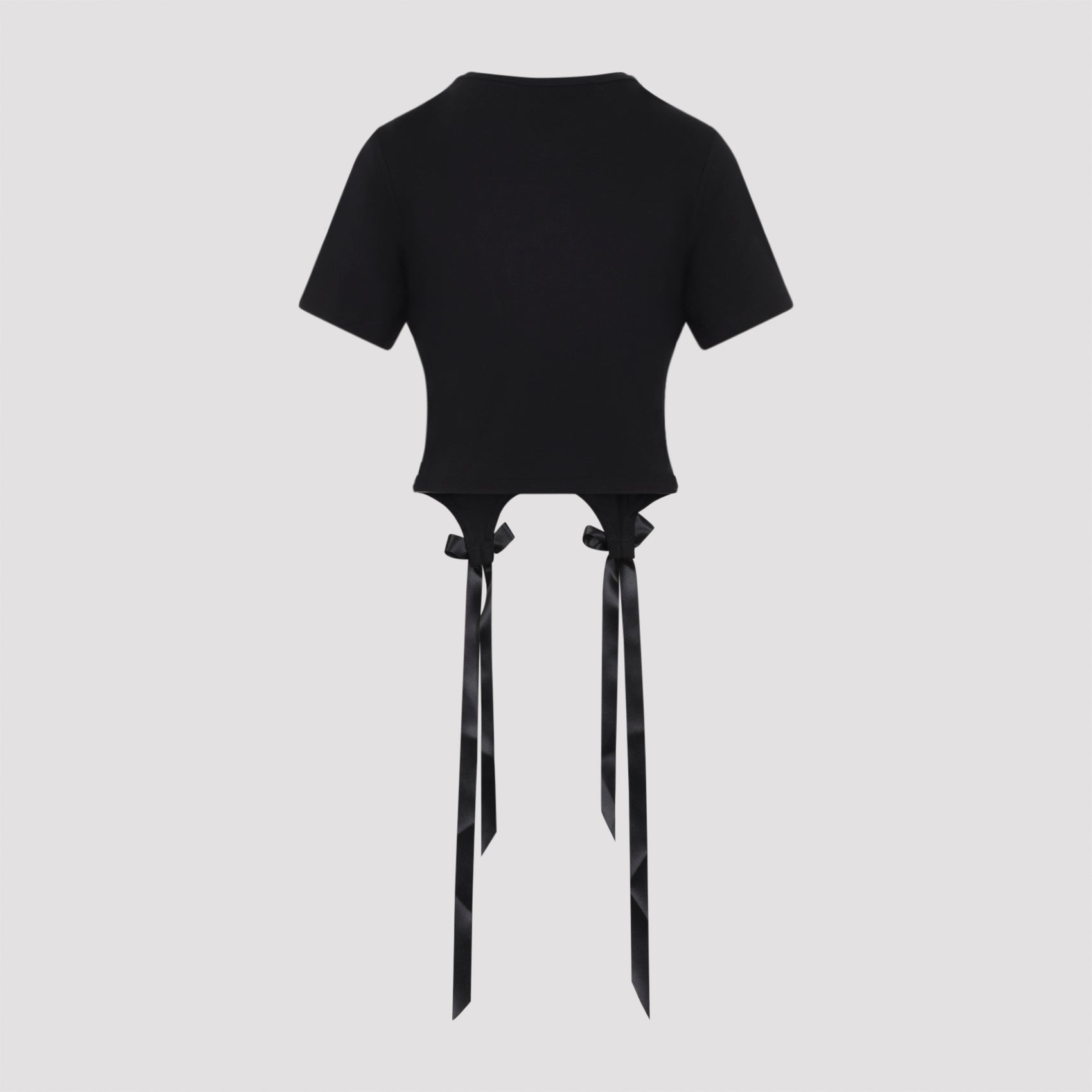 Easy T-shirt Bow Tails Black Lyocell Tshirt