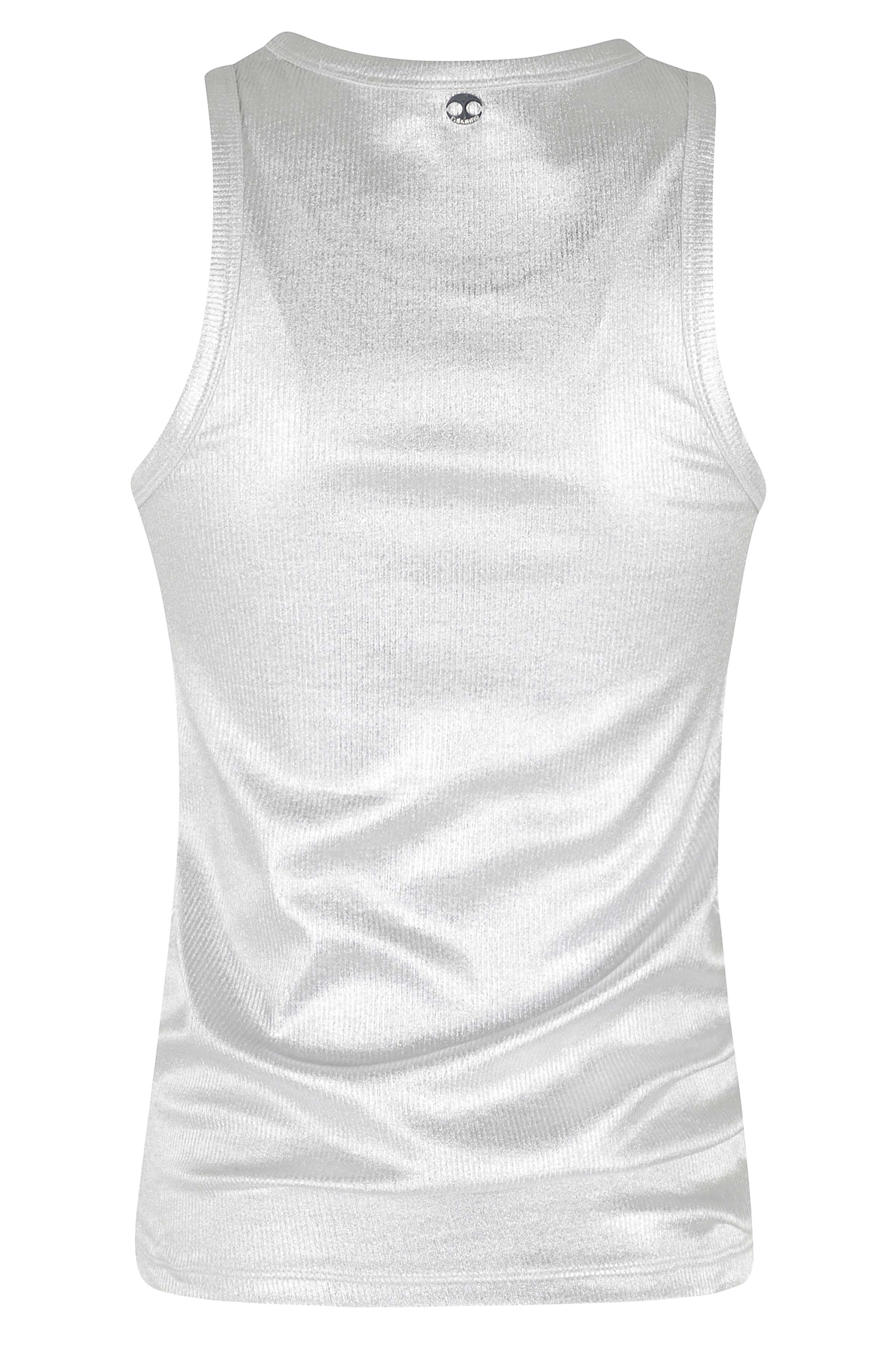 Tee Shirt Metallic Coton Elasthanne Tops